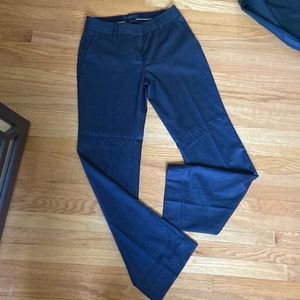 Jcrew black pinstripe dress pants, boot cut